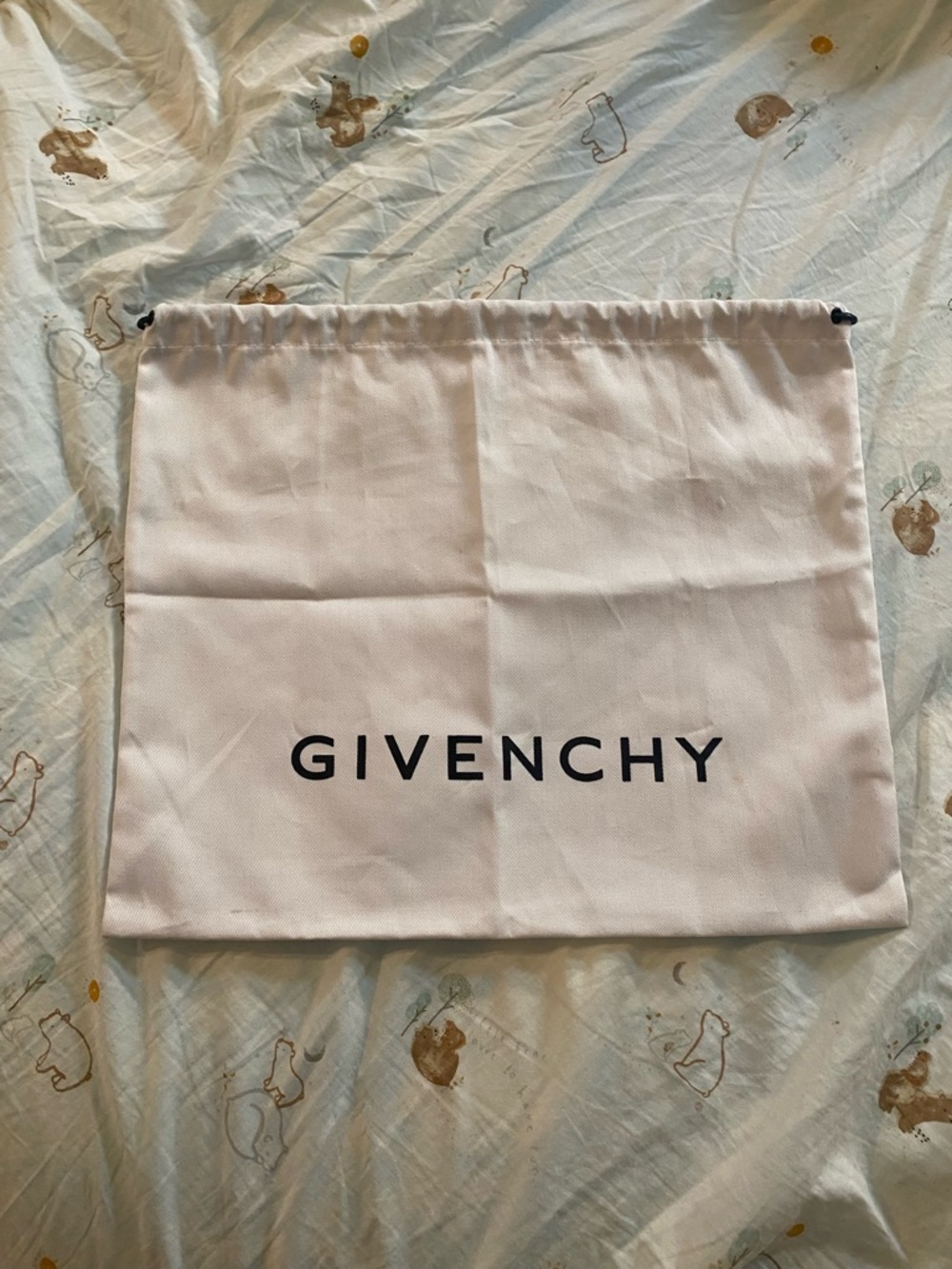 Givenchy Cream Dust Bag with Black Logo